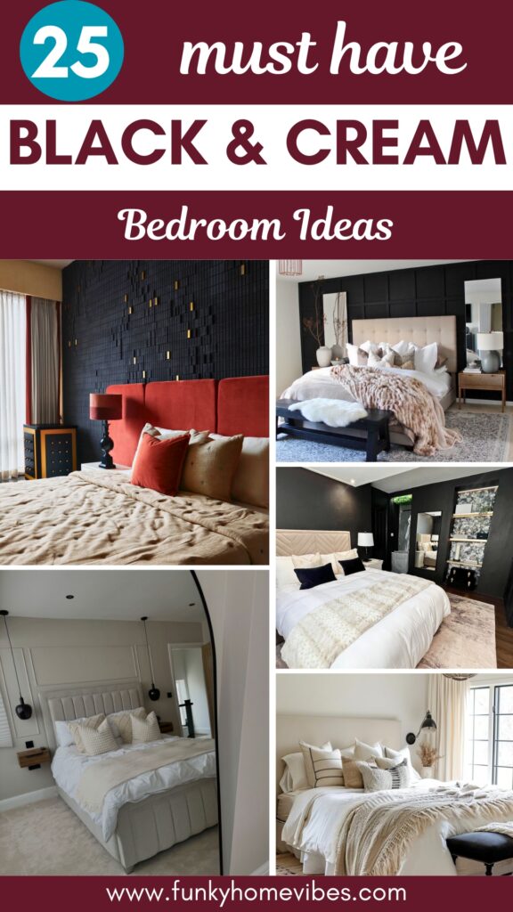 Black and Cream Bedroom Ideas